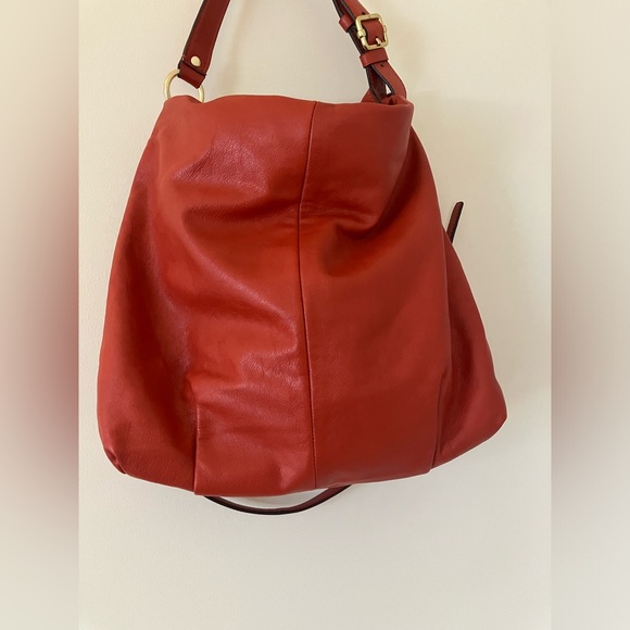 Coach Leather Madison Persimmon Hobo Shoulder Bag-21224 - Picture 8 of 14